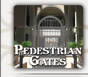 Orange County Custom Commercial Iron Pedestrian Gates