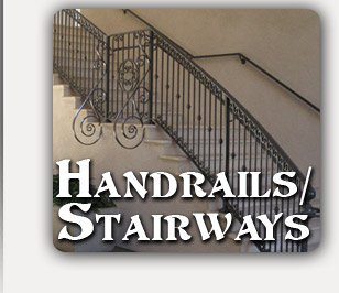 Orange County Custom Commercial Iron Handrails & Stairways